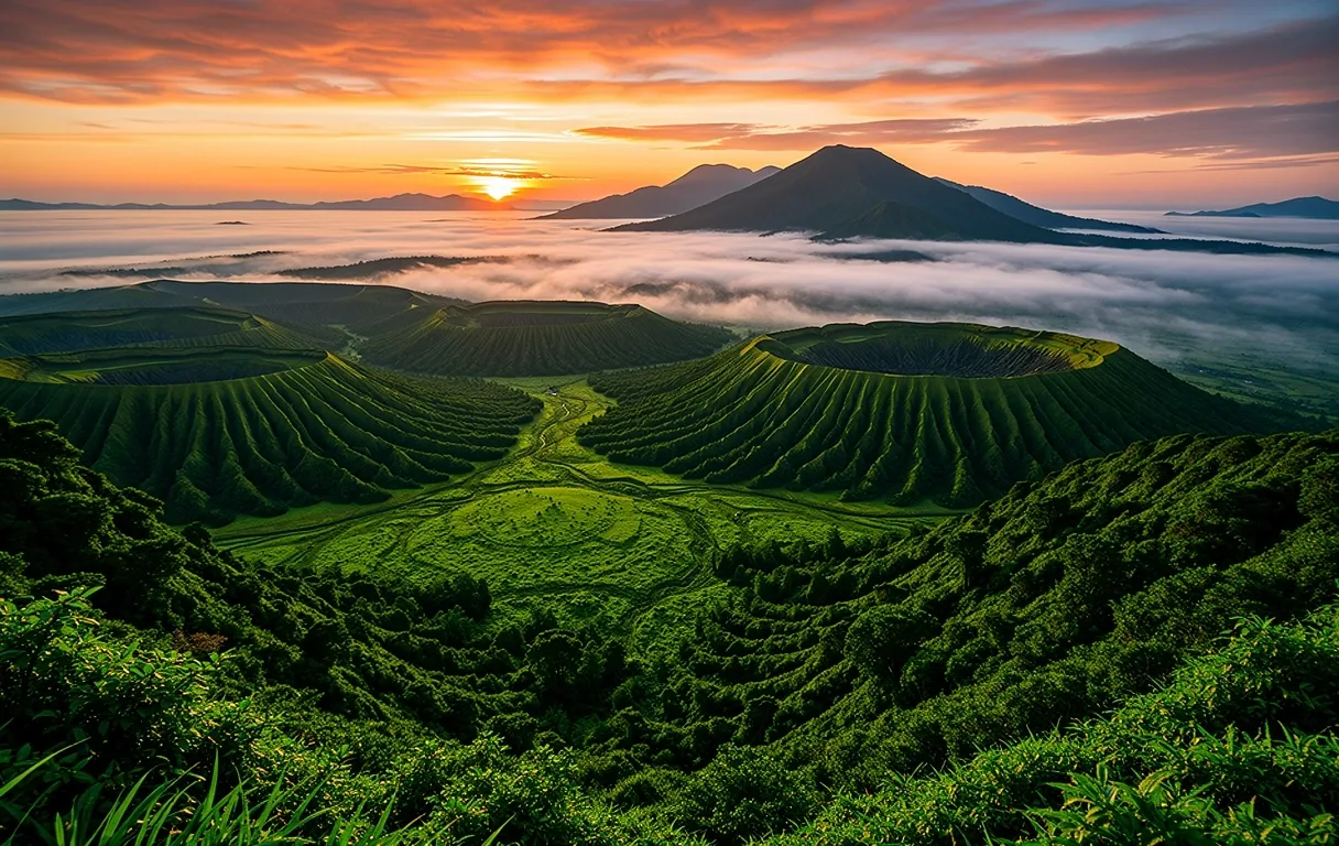 Highland landscapes of Indonesia
